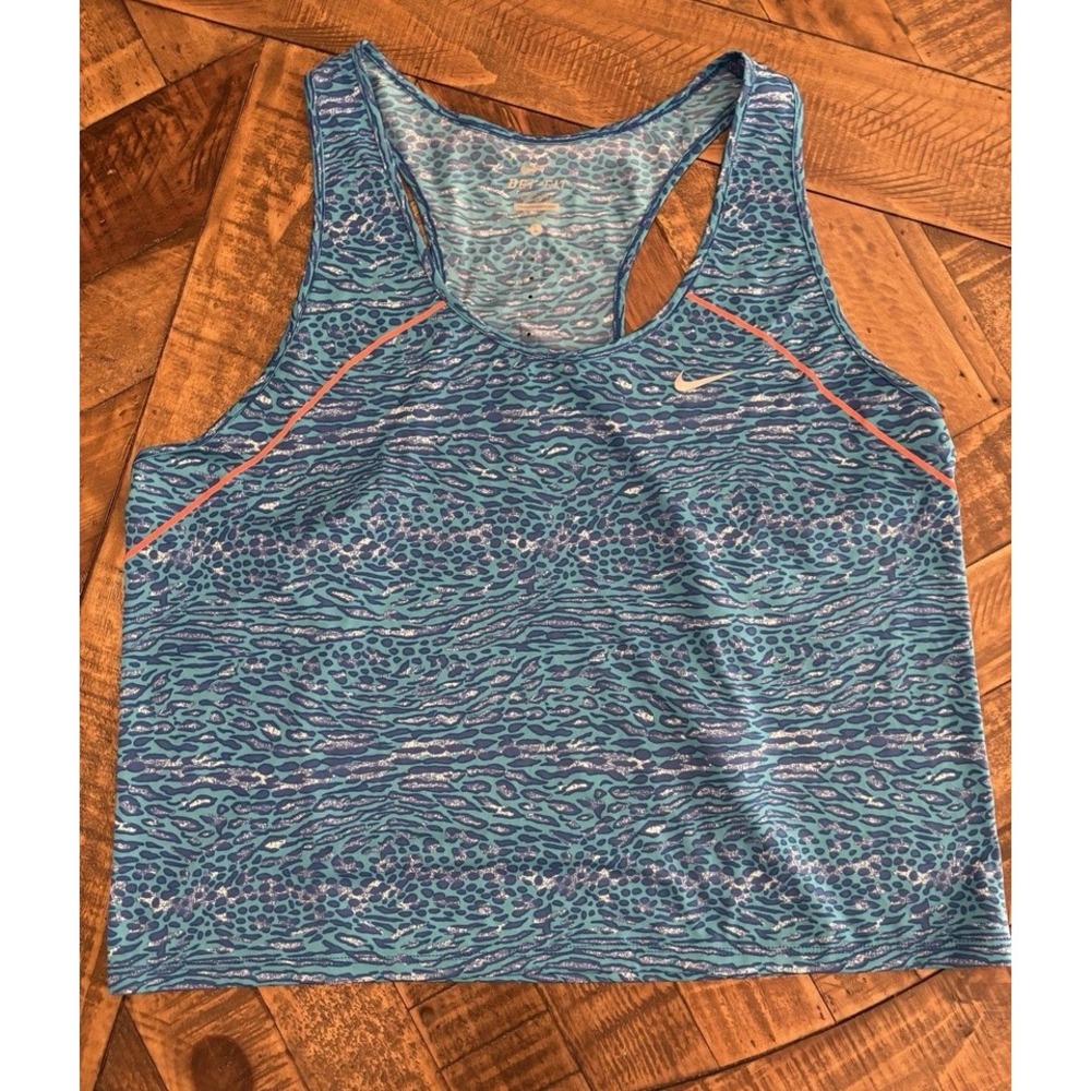 Nike Dri-FIT Tank Top Racerback Animal Print Athletic Sleeveless‎ Large